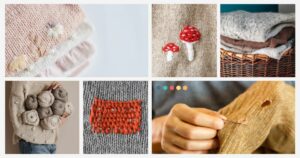 Sichtbares Flicken von Strickwaren: Ein kreativer und nachhaltiger Ansatz