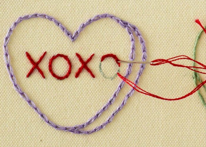 XOXO embroidery