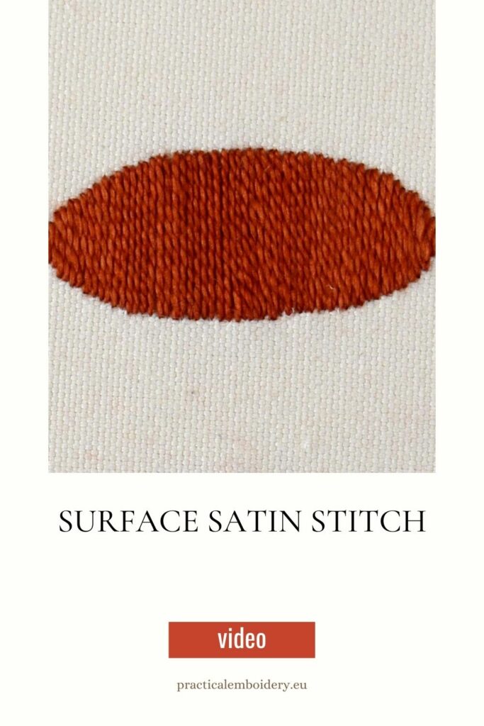 Satin Stitch Look, Half the Thread!
