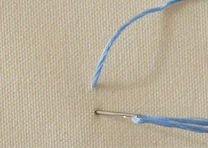 Make a straight stitch