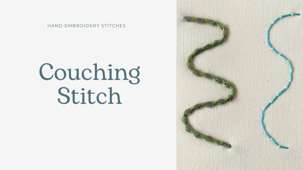 Couching Stitch hand embroidery