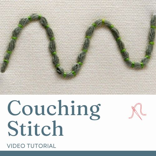 Couching Stitch video tutorial
