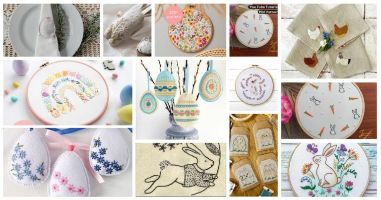 Easter Embroidery Patterns to Celebrate Spring from Etsy and Free