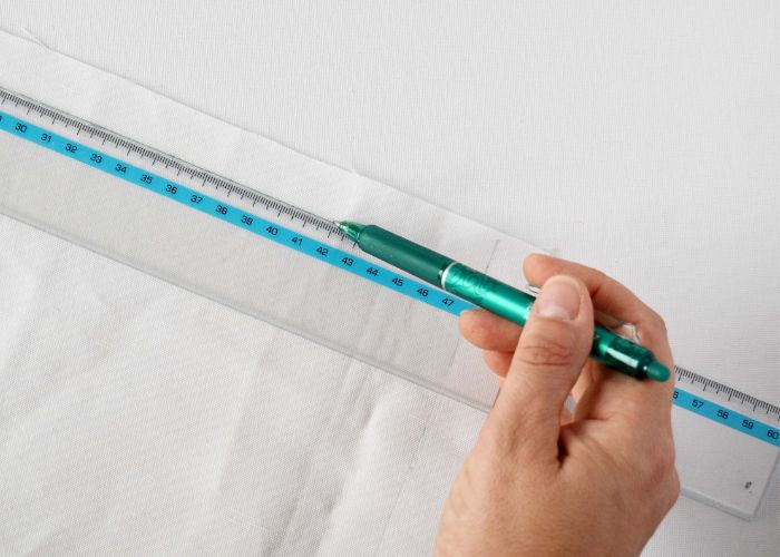 Measure and cut the fabric