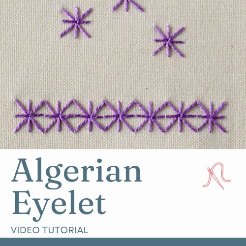 Algerian Eyelet Video tutorial card