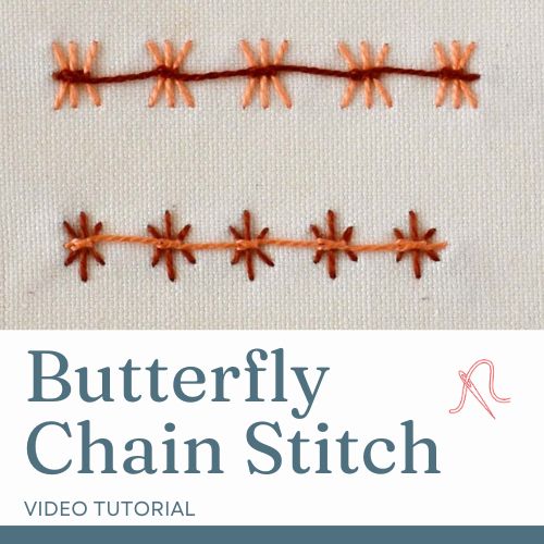 Butterfly Chain Stitch video card