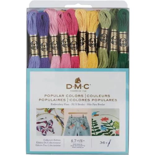DMC Embroidery Floss Pack 36 colors on Amazon