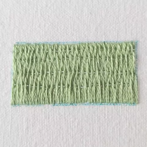 Long and short stitch sampler from 2018