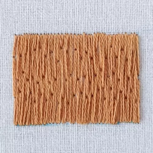 Long and short stitch sampler from 2020