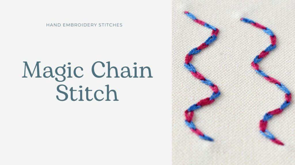 Magic Chain Stitch embroidery