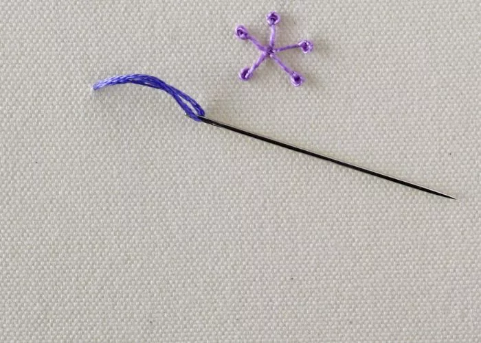 Pistil stitch Step1