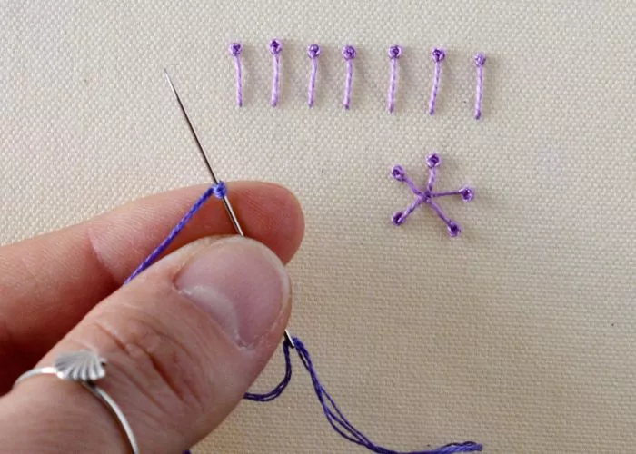 Pistil stitch Step2