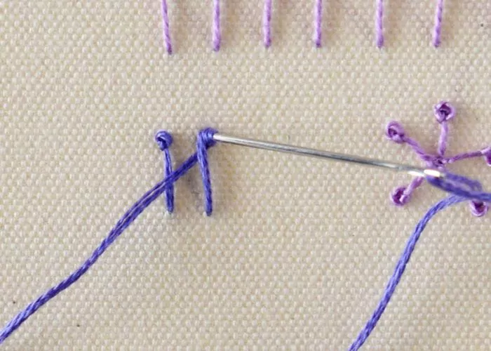 Pistil stitch Step4