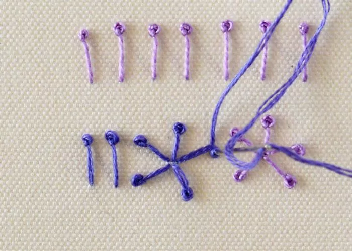 Pistil stitch Step5