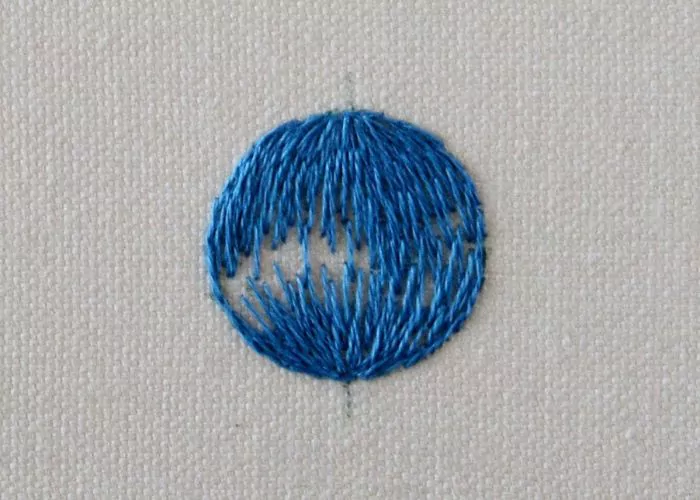 Repeat filling with Long and Short stitches