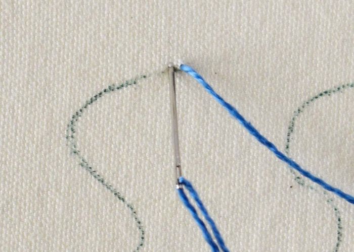  tiny straight stitch