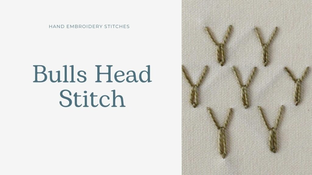 Bulls Head Stitch embroidery