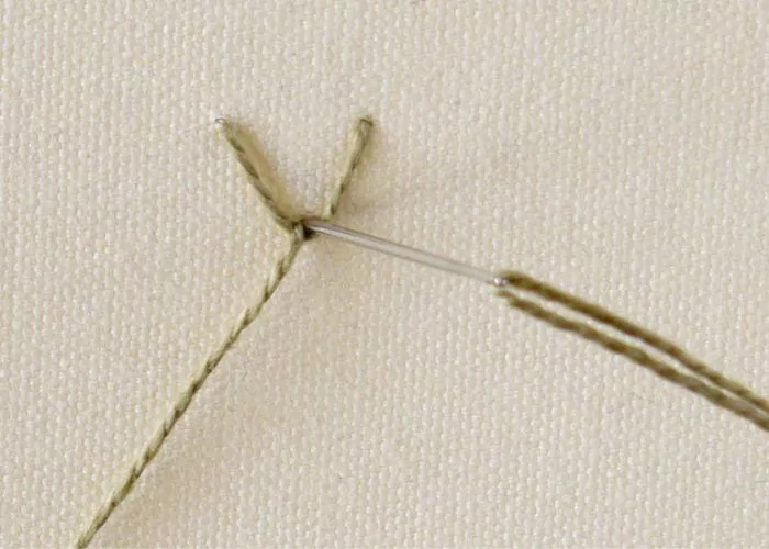 Bulls head stitch embroidery step3