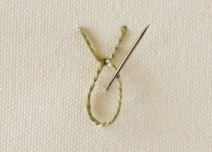 Bulls head stitch embroidery step5