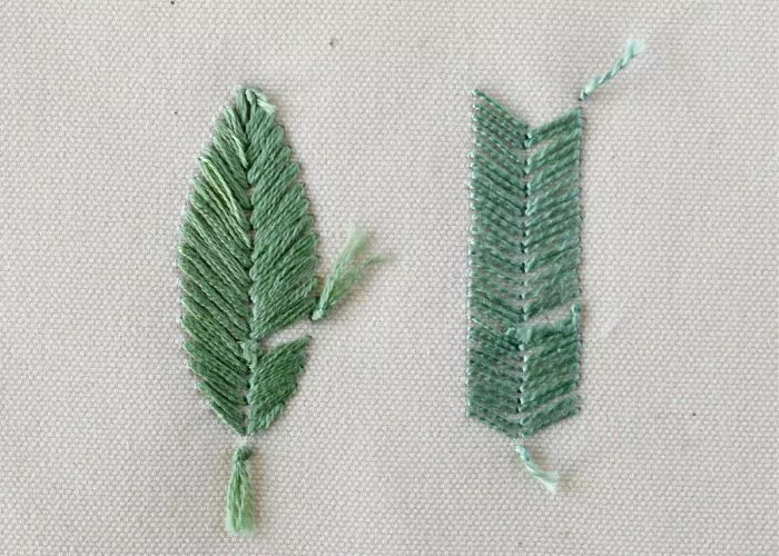 Closed Fly Stitch rear side