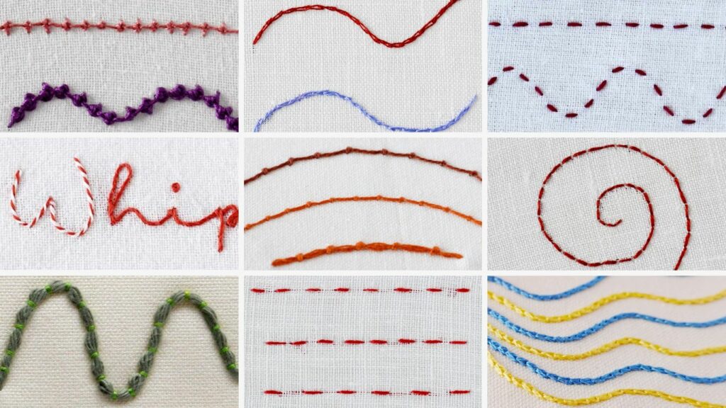 Hand Embroidery Stitches For Outlines