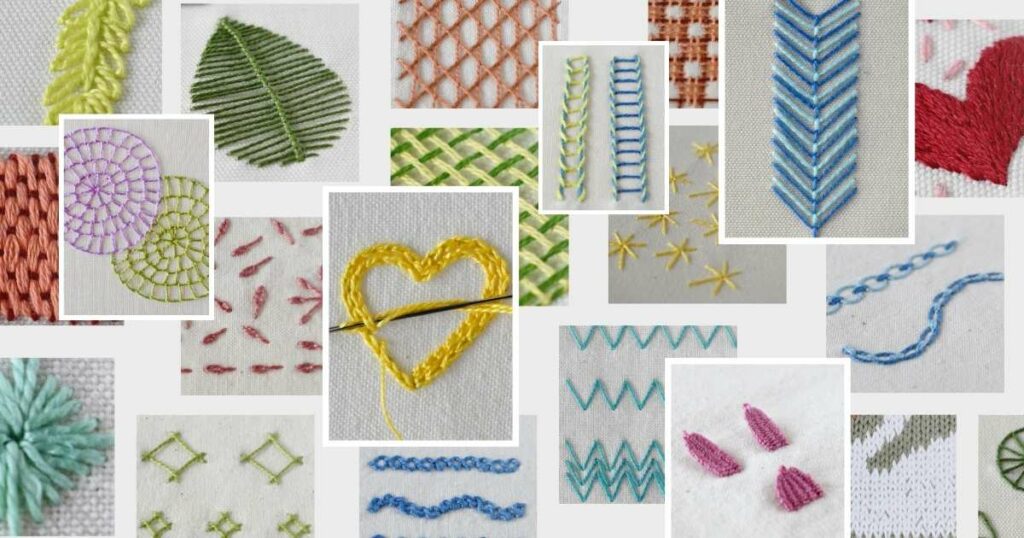 Hand embroidery stitches, stitch groups, and families - featured image