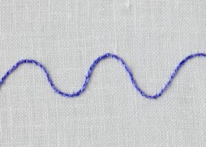 Split Backstitch embroidery