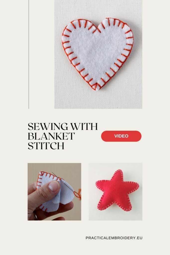 Sewing with blanket stitch video tutorial