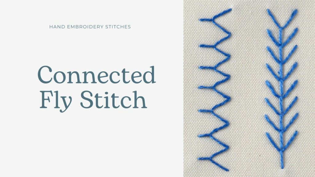 Connected Fly Stitch Embroidery
