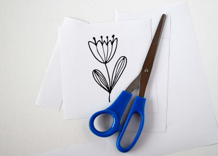 Measure and cut the pattern to the same size as your card. 