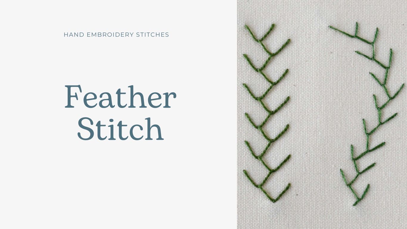 Feather Stitch - Library Of Hand Embroidery Stitches