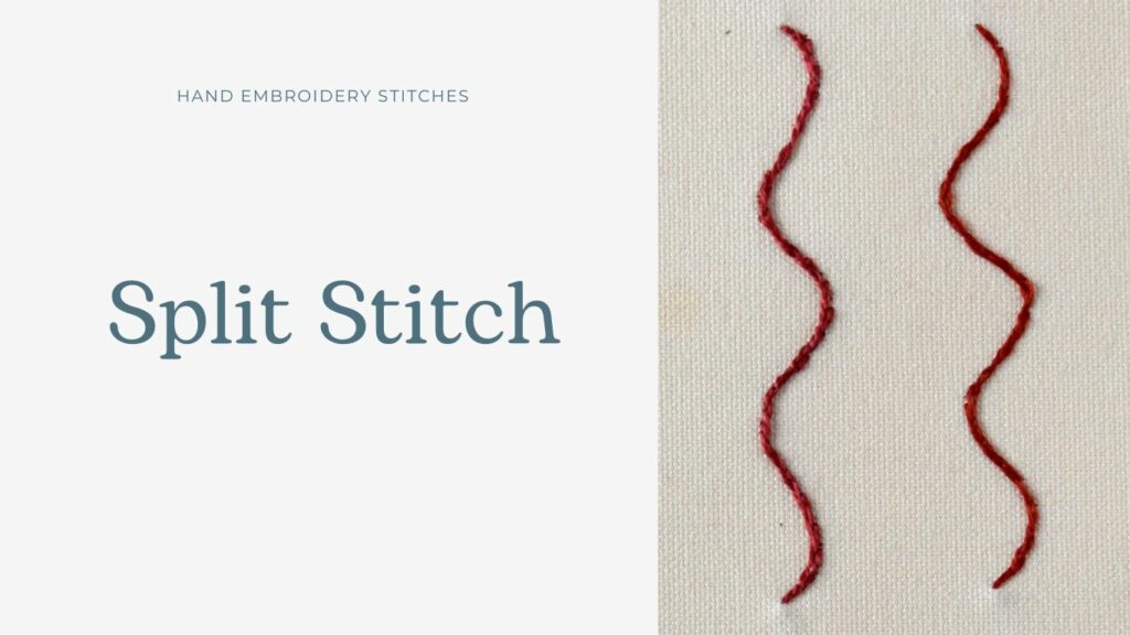 Split Stitch embroidery