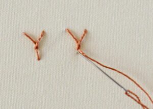 Twisted Fly Stitch step5