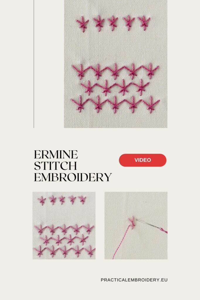 Ermine Stitch Embroidery How-To Video Guide