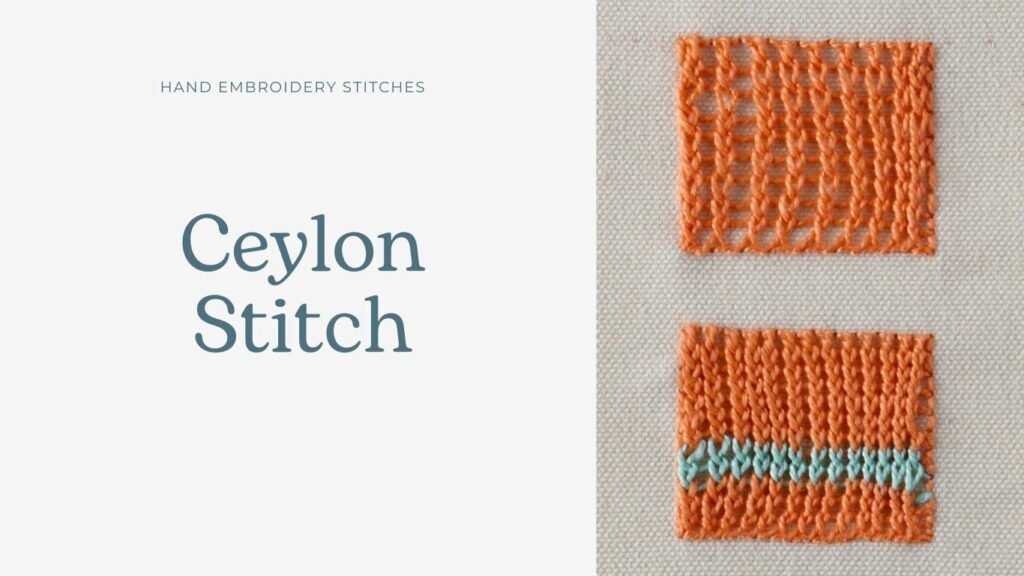 Ceylon Stitch embroidery