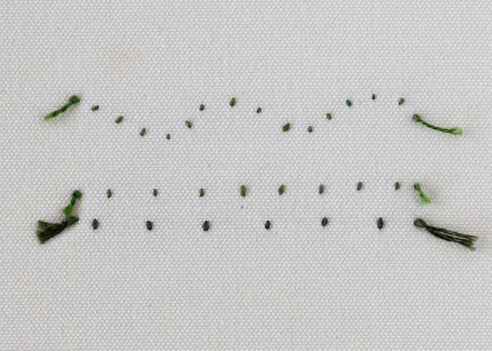 Scroll Stitch - Library of hand embroidery stitches