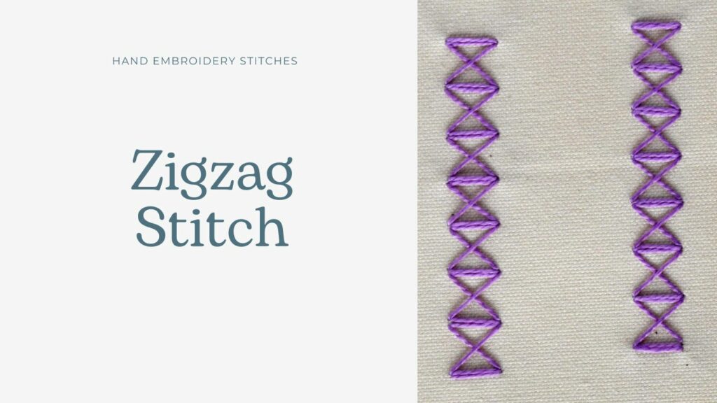 Zigzag Stitch embroidery