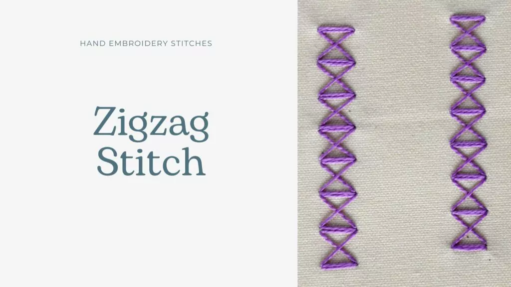 Zigzag Stitch embroidery