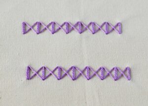 Zigzag Stitch embroidery with pearl cotton thread
