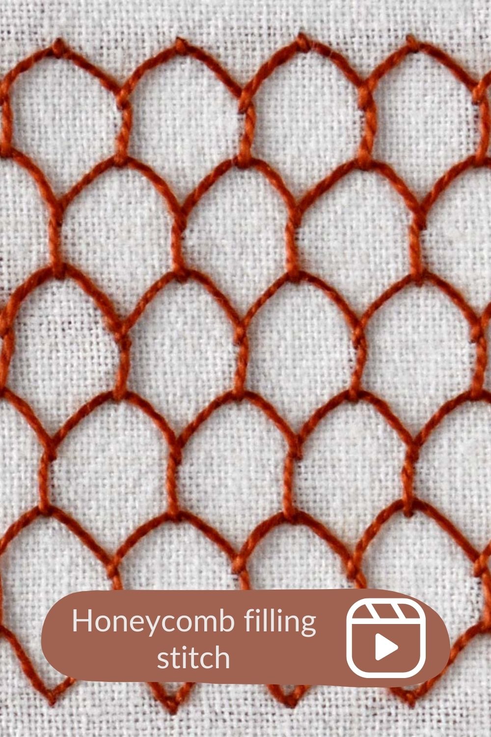 Honeycomb Filling Stitch PIN
