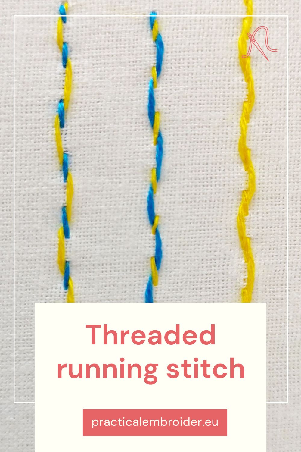 Threaded Running Stitch YTV PIN