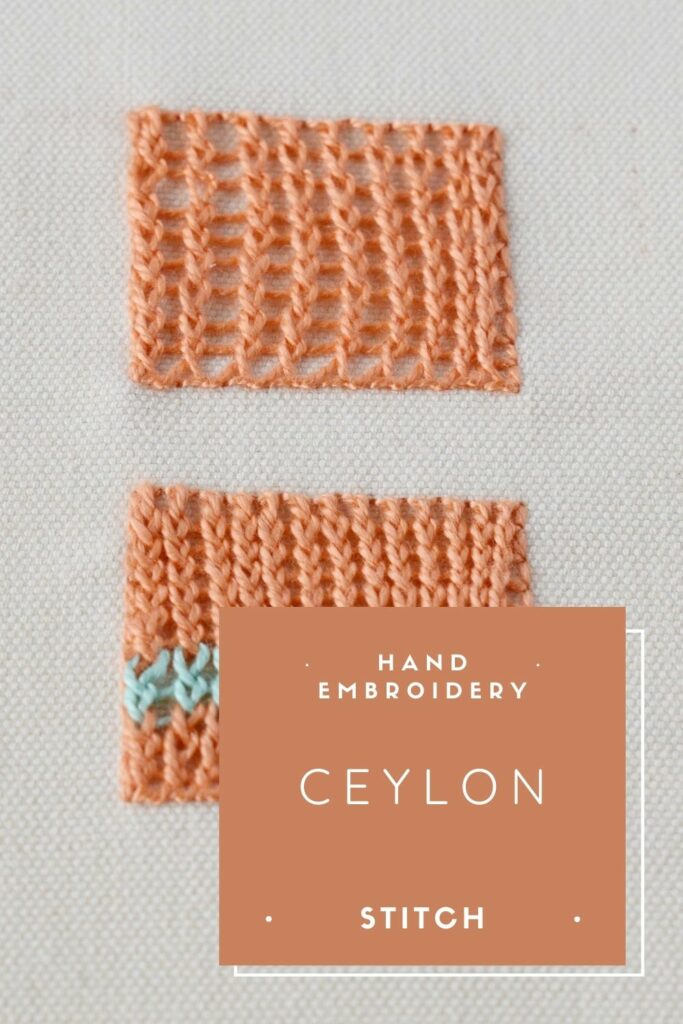 Master Ceylon Stitch Embroidery Today!