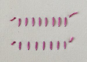 Basque Stitch rear side