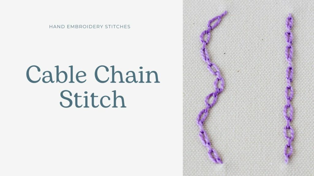 Cable Chain Stitch Embroidery