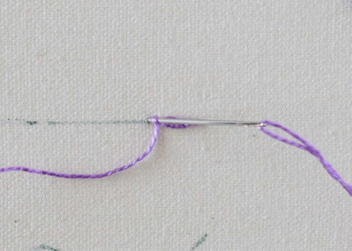 Cable Chain Stitch Step 2