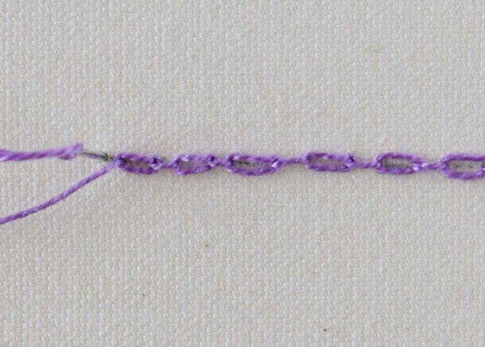 Cable Chain Stitch Step 5