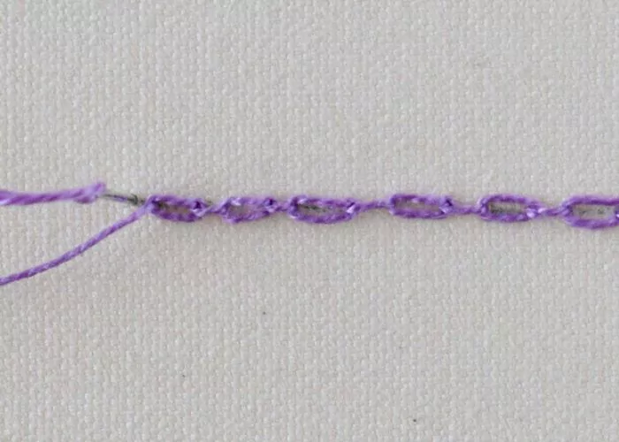 Cable Chain Stitch Step 5