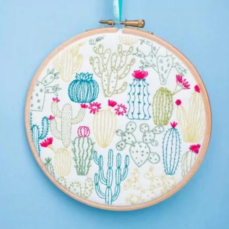 Cactus - hand embroidery pattern by OhSewBootiful on Etsy