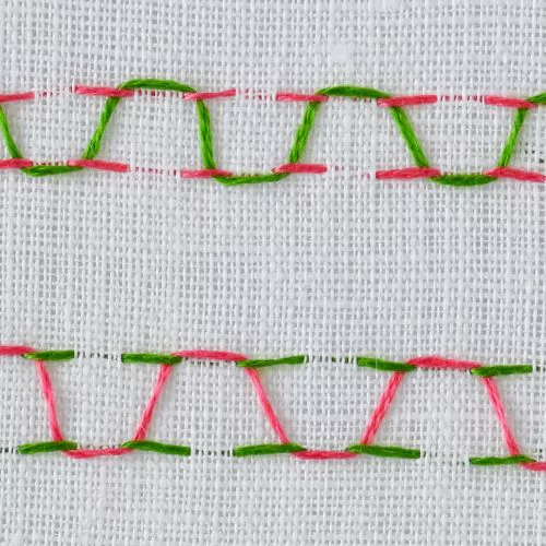 Meandering Stitch (Parallel Running Stitch)
