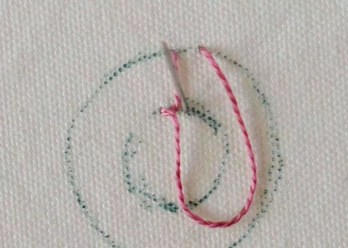 Sun Wheel Stitch step2